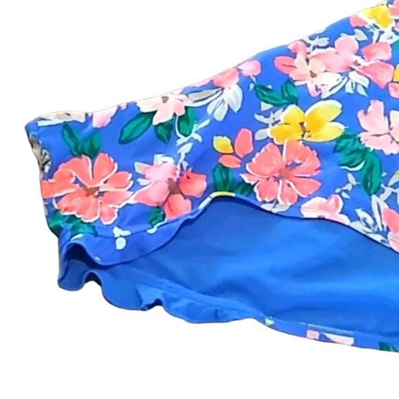 Time & Tru Womens Floral Bikini Bottom With Ruffle Detail Size 3X - Picture 4 of 9